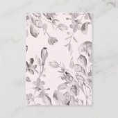 野素朴花結婚の 名刺 (裏面)