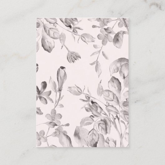 野素朴花結婚の 名刺 (裏面)