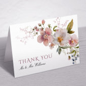 野素朴花結婚サンキューカード サンキューカード