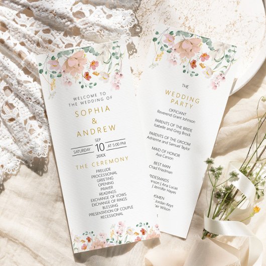 野素朴花結婚式 プログラム