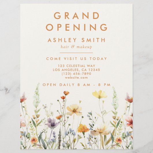 野素朴花 チラシ (裏面)