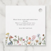 野素朴草は愛の種結婚を育てる フェイバータグ (裏面)