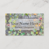 野素朴草木粒動揺して植物 名刺 (正面)