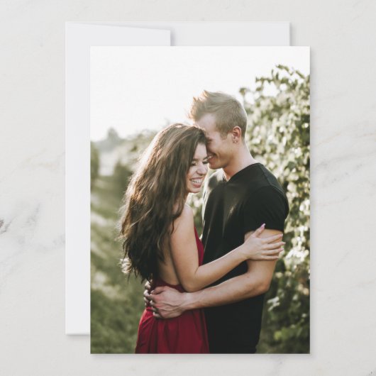 野素朴草植物性フローラ結婚写真I 招待状 (裏面)