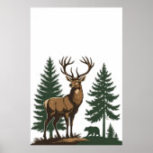 野素朴草植物紙ポスター ポスター (正面)