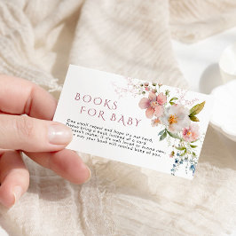 野素朴草花本ベビー エンクロージャーカード