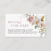 野素朴草花本ベビー エンクロージャーカード (正面)