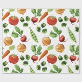 野素朴菜の模様 ラッピングペーパー (フラット)