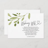 野結婚外の夏の結婚を願う エンクロージャーカード (正面/裏面)