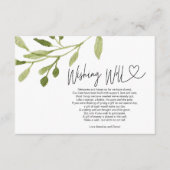 野結婚外の夏の結婚を願う エンクロージャーカード (正面)