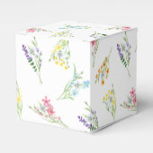 野結婚花かわいらし草花 フェイバーボックス (正面サイド)