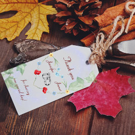 野結婚花の感謝してい贈り物 ギフトタグ