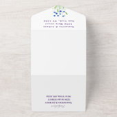 野結婚花素朴の野の花 オールインワン招待状 (外側)