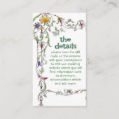 野結婚花素朴の野結婚野 エンクロージャーカード (正面)