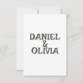 野結婚花素朴の野結婚野 サンキューカード (裏面)