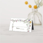 野結婚花素朴の野結婚野 プレイスカード (裏面)