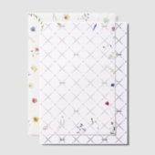 野縁ど花結婚の ベラム紙招待状 (オフセット (招待状))