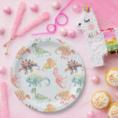 野美の恐竜9インチ。パーティープレート ペーパープレート (パーティー)