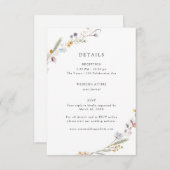 野自然花結婚詳細 エンクロージャーカード (正面/裏面)