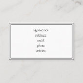 野良いヤギが外を見ている 名刺 (裏面)