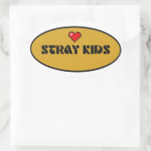 野良キッズ[シール] 楕円形シール (バッグ)