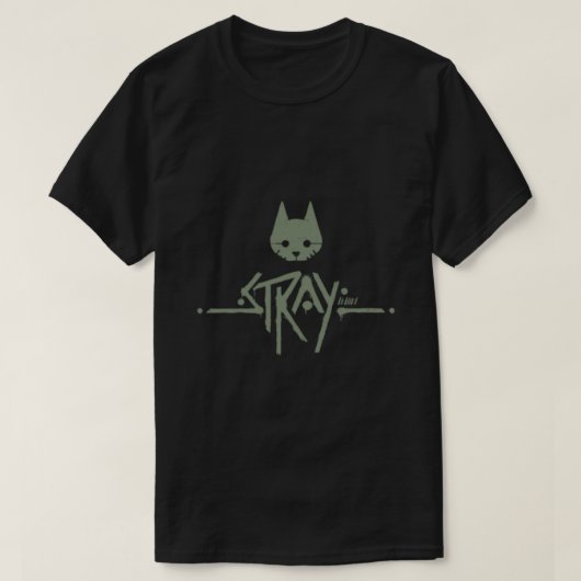 野良キャットゲーム，野良ロクラシックゴTシャツ Tシャツ (デザイン正面)