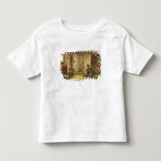 『野良シャトルコック』(油オンキャンバス) トドラーTシャツ (正面)