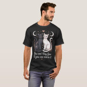 野良子猫のためのキャットレスキュー名言 動物愛護 Tシャツ (正面フル)