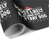 野良犬のクリスマスを家に持ち帰りそうだ ラッピングペーパー (ロールコーナー)