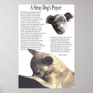 野良犬の祈りの言葉(互い違いの背景色) ポスター