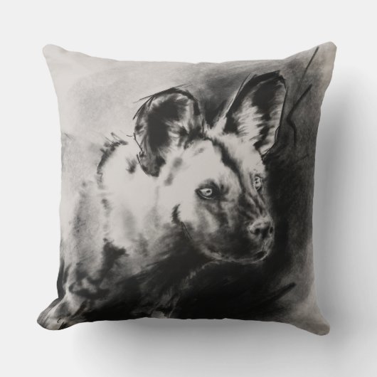 野良犬 クッション (正面)