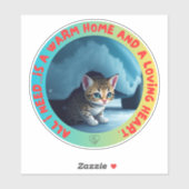 野良猫なら誰でも安全な家に値する シール (シート)