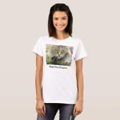 野良猫の世話をするTシャツ Tシャツ (正面フル)