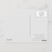 野良猫の冬のシェルターで寝る ポストカード (裏面)