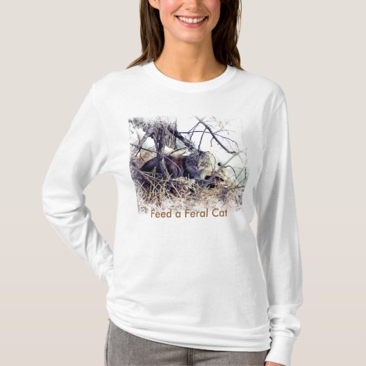野良猫コロニーケアギバーTシャツ Tシャツ (正面)