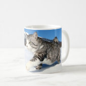 野良猫ニャン吉【雪男ねこ】 コーヒーマグカップ (正面右)