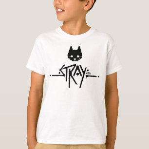 野良猫ブラックロゴ Tシャツ