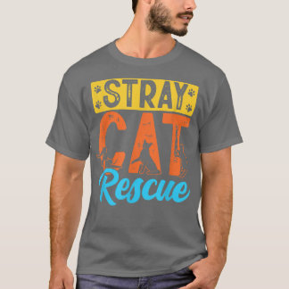 野良猫レスキュー動物里親募集 Tシャツ