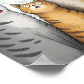 野良猫狩り猫用ネズミおもしろい ポスター (角)