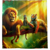 野良猫 シャワーカーテン (正面)