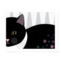 野良猫 |抽象芸術アート |黒、灰色、白