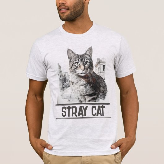 野良猫 Tシャツ (正面)