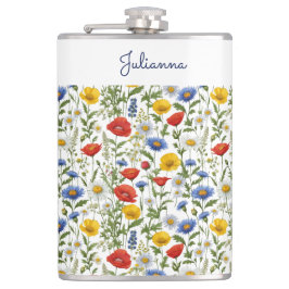 野花かわいらし植物学素朴カラフルフローラ フラスク