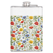 野花かわいらし植物学素朴カラフルフローラ フラスク (裏面)