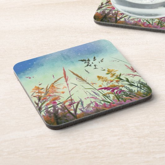 野花と星 コースター (左側)