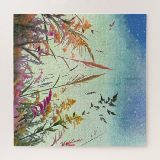 野花と星 ジグソーパズル (横)