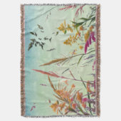 野花と星 スローブランケット (正面縦)