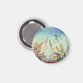 野花と星 マグネット (正面/裏面)