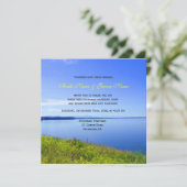 野花と湖の結婚式招待状 招待状 (スタンド正面)