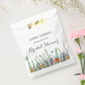 野花と蝶のブライダルシャワー フェイバーバッグ (封をした状態)